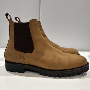 Patina Leather Men's 9 Slip On Chelsea Boots Nubuck Portland Goods